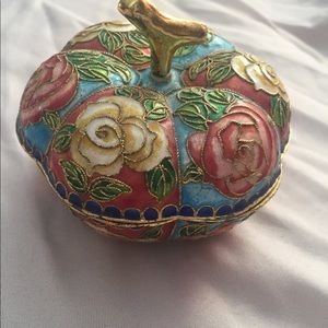 Vintage Enameled Trinket Box